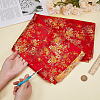 Flower Pattern Polyester Fabric DIY-WH0504-904A-3
