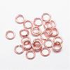 Brass Open Jump Rings KK-G277-4mm-RG-NR-1