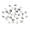 Spot Pattern Resin Cabochons LS-MRMJ-G015-15-1