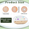 Transparent Frosted Glass Beads FGLA-PA0001-02C-2