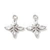 Brass Micro Pave Cubic Zirconia Pendants KK-A295-04P-1