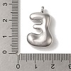 Non-Tarnish 304 Stainless Steel Pendants X-STAS-M017-08P-05-3