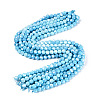 Anti-Tarnish Electroplate Glass Beads Strands EGLA-ZX010-8mm-15-3