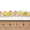 Electroplate Glass Beads Strands EGLA-L045-G-HP01-4