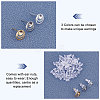 108Pcs 304 Stainless Steel Ear Stud Components STAS-UN0027-70-4