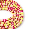 Handmade Polymer Clay Beads Strands CLAY-R089-6mm-T02B-17-5