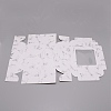 Rectangle with Marble Pattern Cardboard Fold Gift Box CON-WH0257-39-1