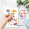 8 Sheets 8 Styles PVC Waterproof Wall Stickers DIY-WH0345-179-3