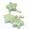 Star Natural Green Aventurine Pendants G-Q367-16-2