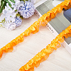 Gorgecraft 10M 2-Layer Polyester Pleated Lace Trim Ribbon DIY-GF0008-89A-6