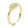 Evil Eye Real 18K Gold Plated Cuff Rings for Women Gift LS-ZIRC-C021-08G-3