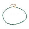 Round Glass Seed Beaded Necklaces NJEW-JN03207-02-1