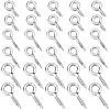 Beebeecraft 600Pcs 3 Styles 304 Stainless Steel Screw Eye Pin Peg Bails STAS-BBC0005-13-1