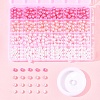 100Pcs 4 Colors Spray Painted ABS Plastic Imitation Pearl Beads OACR-FS0002-09A-7