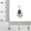 Brass Pave Cubic Zirconia Connector Charms KK-Z120-31P-05-3