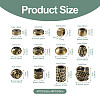 Kissitty 48Pcs 12 Style Tibetan Style Brass Beads KK-KS0001-23-12