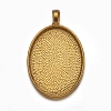 Alloy Pendant Cabochon Settings PALLOY-A15657-AG-1