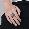 Stainless Steel Wide Finger Ring FIND-PW0020-14B-3