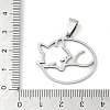 201 Stainless Steel Pendants STAS-F316-35P-3