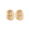 Brass Silicone Slide Charms KK-C099-06A-G-1