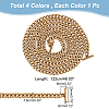   4Pcs 4 Colors Zinc Alloy Curb Chain Bag Straps FIND-PH0017-13-2