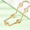 304 Stainless Steel Link Chain Necklaces for Women NJEW-G197-01G-01-1