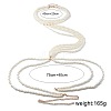 Plastic Imitation Pearl White Round Neck Waist Sexy Bikini Body Chains for Women WGAD7A5-01-3