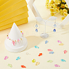 1000Pcs Transparent Acrylic Pendants MACR-SP0001-11-4