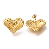 304 Stainless Steel Stud Earrings EJEW-P298-02A-G-4