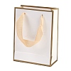 Rectangle Paper Bags with Ribbon Handles CARB-L011-01A-01-1