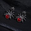 Alloy Rhinestone Stud Earrings WG15A7C-01-3