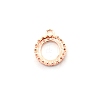 Open Back Bezel Brass Pendant Cabochon Settings KK-WH0046-25A-KCG-1