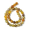 Dyed Natural Dragon Veins Agate Beads Strands G-C068-10mm-15-5