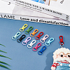 HOBBIESAY 36Pcs 12 Colors Baking Paint Alloy Swivel Clasps FIND-HY0002-40-5