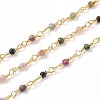 3.28 Feet Natural Tourmaline Handmade Beaded Chains X-CHC-K008-A03-1