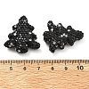 Christmas Tree Polymer Clay Rhinestone Beads CLAY-NH0001-14D-4