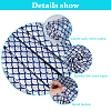 Fishscale Pattern Polyester Fabrics DIY-WH0304-508A-3