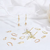 20Pcs 5 Styles Brass Cubic Zirconia Earring Hooks KK-ME0002-56-4