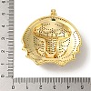 Brass Micro Pave Clear Cubic Zirconia with Enamel Pendants KK-R162-073C-G-3