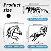 AHADERMAKER 6 Sheets 6 Styles PET Cartoon Self Adhesive Car Stickers STIC-GA0001-15-2