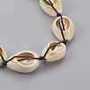Cowrie Shell Beaded Necklaces X-NJEW-JN02293-3