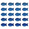 20Pcs Full Plated Frosted Electroplate Glass Fish Beads Strands EGLA-YW0001-68A-1