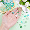 150Pcs 5 Colors Spray Painted Glass Beads GLAA-PA0001-53-3