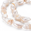 Natural Keshi Pearl Beads Strands PEAR-S021-082B-01-3