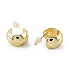 Brass Stud Earrings ZIRC-P088-05G-2