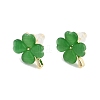 Alloy Cat Eye Stud Earrings EJEW-M092-02G-02-4