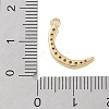 Rack Plating Brass Micro Pave Clear Cubic Zirconia Pendants KK-A224-03N-G-3