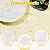 100Pcs 5 Styles Transparent Acrylic Bead Caps OACR-YW0004-59-5