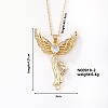 Fashionable and Elegant Butterfly Brass Pendant Necklaces QH8732-1-1