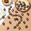 40Pcs 2 Colors Natural Wood Beads WOOD-CJ0002-61-5